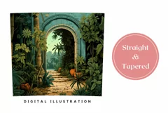 Tropical Tumbler Wrap PNG, Summer Sublimation Tumbler PNG Product Image 3
