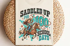 100 Days Smarter Western School PNG, Cowgirl 100 Days of Sch Product Image 3