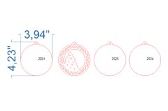 Christmas Tree Toy SVG laser cut file for Glowforge Product Image 3