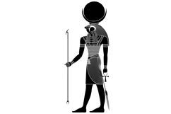 Khonsu.Egyptian ancient symbol. Culture.Design element. Product Image 3