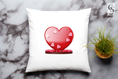 Pink Candy Heart Clipart Sublimation PNG Product Image 3