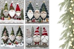 Embroidery Christmas Gnome Pillow Case, Gnomes Pillowcase Product Image 3