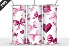 Lovely Hearts Tumbler Design | Valentine's Day Tumbler Wrap Product Image 4