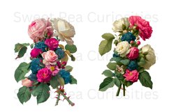 Flowers, Vibrant Colors, Ephemera, PNG, Clipart Product Image 3