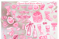 Valentine Day Watercolor Clipart Product Image 4