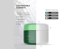 Plastic Cream Jar - PSD Mockup Product Image 3