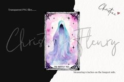 Pastel Halloween Tarot Cards Clipart, Watercolor Halloween Product Image 3