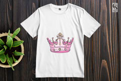 Pink Princess Crown Clipart Sublimation PNG Product Image 3