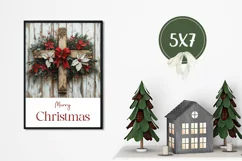 Watercolor Christmas Greeting Card, Christmas Card Printable Product Image 3