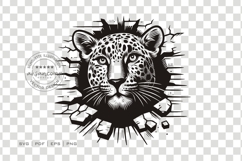 Leopard Break Through Wall SVG Bundle Product Image 3