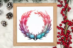 Pink Christmas Fairy Clipart Sublimation, Fairy Christmas Product Image 3