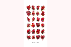 Watercolor Hot Pink Roses Cliparts Product Image 3