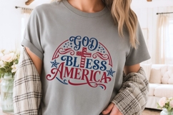 God Bless America Svg, USA Anniversary Svg, 4th Of July Svg. Product Image 4