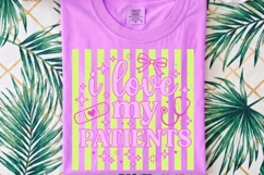 Preppy Striped Nurse PNG, Coquette Nurse Life png. Product Image 2