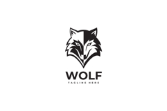 Wolf Head Logo Design Vector Illustration Product Image 3