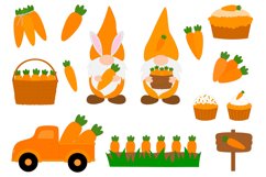 Carrot Patch. Bunny Carrot. Gnomes Carrot. Gnomes Bunny SVG Product Image 5