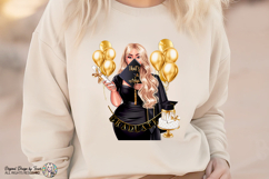 Blonde Graduation Girl PNG That’s a Wrap Glam Design Product Image 6