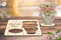 Mother&#039;s Day Pop Up Card Laser Cut | Glowforge | SVG Product Image 1