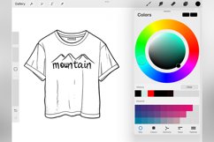 100 Procreate T-Shirt Stamp Brushes Product Image 5