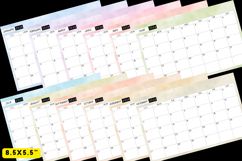 2in1 Calendar &amp; Monthly Planner Template Product Image 3