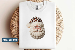 Leopard Print Crochet Christmas Png sublimation Product Image 4