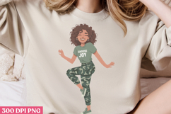 Empowering Black Girl Clipart PNG Product Image 3