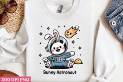 Bunny Astronaut PNG, Astronaut Sublimation PNG Product Image 1
