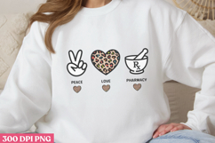 Peace love pharmacy PNG, Pharmacy Technician Sublimati Product Image 3