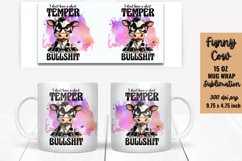 Funny Cow Mug Wrap Sublimation, Mug Wrap PNG Product Image 1