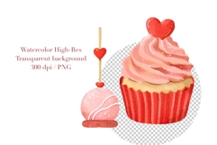Watercolor Valentines Day Sweets Product Image 4
