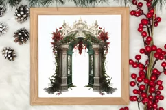 Christmas Castle Clipart Sublimation, Christmas PNG Product Image 3