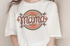 Mama PNG, Vintage Flowers Sublimation PNG Product Image 1