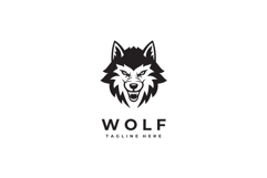 Wolf Head Logo Design Vector Illustration Product Image 3