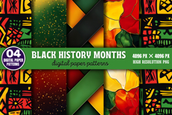 Black History Month Digital Papers Bundle PNG Product Image 5
