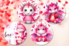 Valentine dragon | car coaster &amp; key chain sublumation PLUS Product Image 3