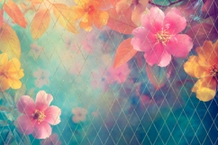 Pink Flowers Background PNG, Floral Background Designs Product Image 3