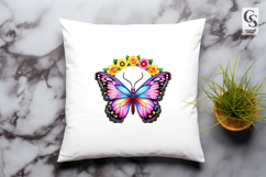 Cute Butterfly Clipart Sublimation PNG Product Image 3