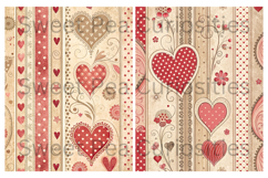 Valentine, Hearts, Papers, Junk Journal Product Image 3