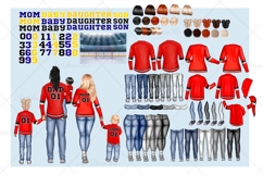 Hockey Family clipart: &quot;HOCKEY CLIPART&quot; Hockey jerseys PNG Product Image 2