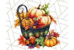 Fall Cottagecore Kitchen Clipart, Cozy Autumn Kitchen PNG Product Image 3