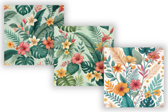 Summer Tropical Wildflowers Seamless Pattern Product Image 3
