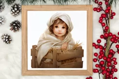 Christmas Baby Jesus Watercolor Clipart, Christmas Baby Jesu Product Image 3