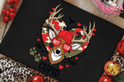 Better Aim Than Cupid Deer PNG, Boys Valentines png, Retro Product Image 2