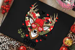 Better Aim Than Cupid Deer PNG, Boys Valentines png, Retro Product Image 2