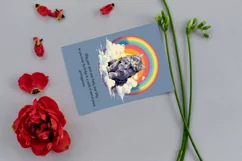 Loss of pet Maine coon DIGITAL DOWNLOAD condolence e-card Product Image 5