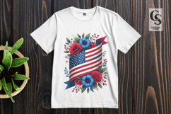 Patriotic Eagle Clipart PNG Product Image 3