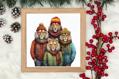 Christmas Family Animals Clipart, Christmas Clipart Product Image 3