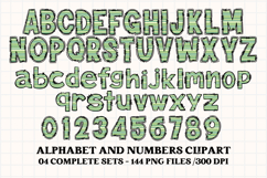 St patrick alphabet png clipart, st patrick letters doodle Product Image 3