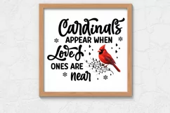 Cardinals appear when loved ones are near SVG Product Image 3