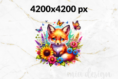 Fox Png, Woodland Animal Sublimation Design Product Image 2